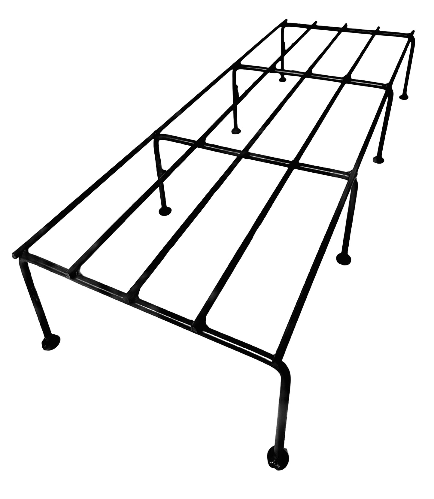 bloomax® Rectangle Black Stand,80 Kg Weight Carrying Capacity, 24 inches, (Black Rectangle)