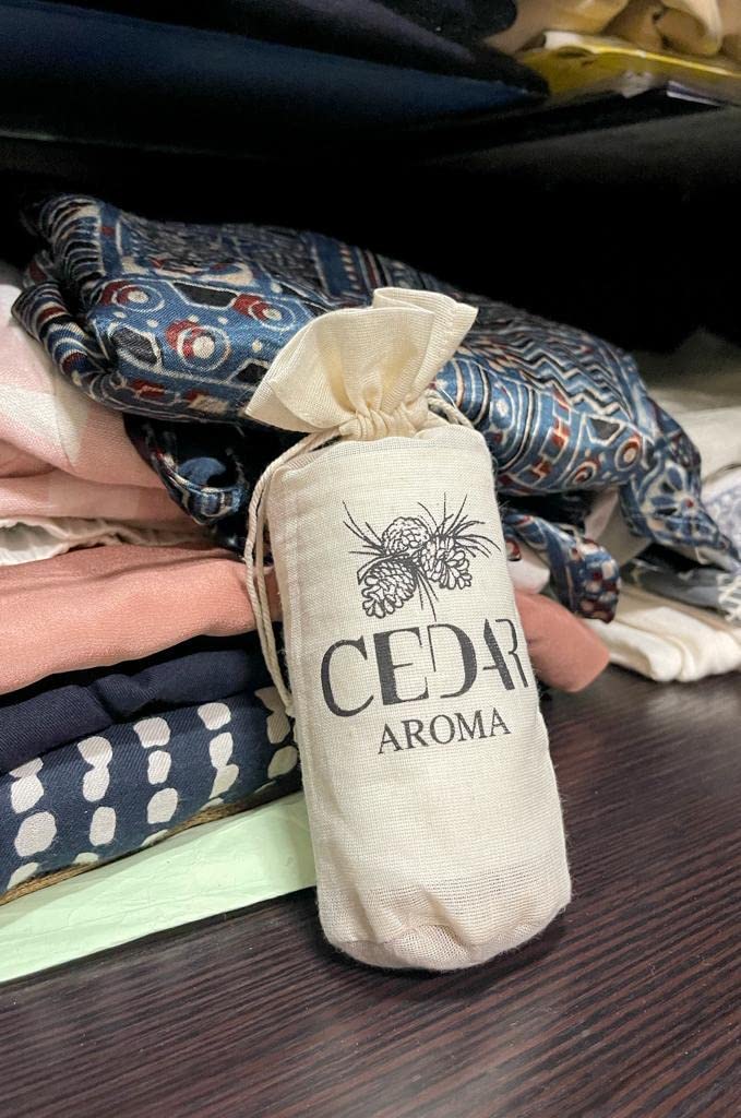 BLOOMAX® 2-Bag Original Himalyan Cedar Sachet Bags, Aromatic Cedar Natural Deodorizer, Fresh Western, 100% Pure Cedar Wood Sachet, Nature's Own Moth Repellant & Odour Free Cedar Wood, Cedar Aroma for Closet Moth Protection, Clothes Shoes Storage