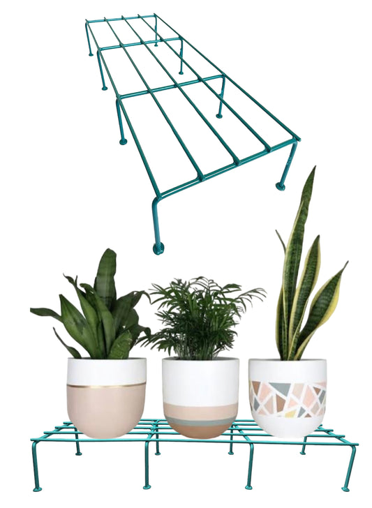 bloomax® Rectangle Teal Green Stand,80 Kg Weight Carrying Capacity, 24 inches, (Teal Green Rectangle)