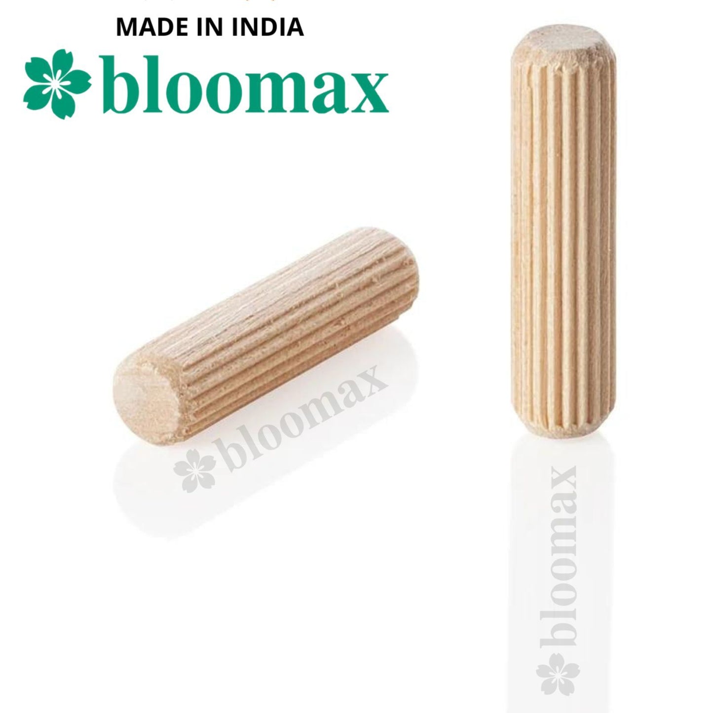Wooden Dowel Pin All in One Pack (All Size In One Pack 6mm-20/40mm, 8mm-30/40mm, 10mm-40/50mm) 600 pieces of different sizes