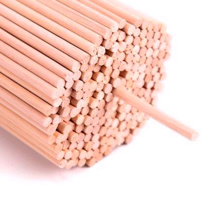 Bloomax “4mm” Wooden Dowels | Rod | Sticks For Art, Crafts, School & College Projects, Handcrafts Natural Hardwood Dowels