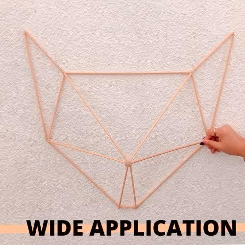 Bloomax “6mm” Wooden Dowels | Rod | Sticks For Art, Crafts, School & College Projects, Handcrafts Natural Hardwood Dowels