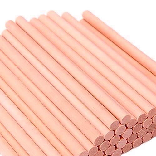 Bloomax “4mm” Wooden Dowels | Rod | Sticks For Art, Crafts, School & College Projects, Handcrafts Natural Hardwood Dowels