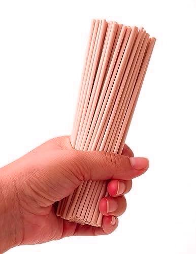 Bloomax “4mm” Wooden Dowels | Rod | Sticks For Art, Crafts, School & College Projects, Handcrafts Natural Hardwood Dowels