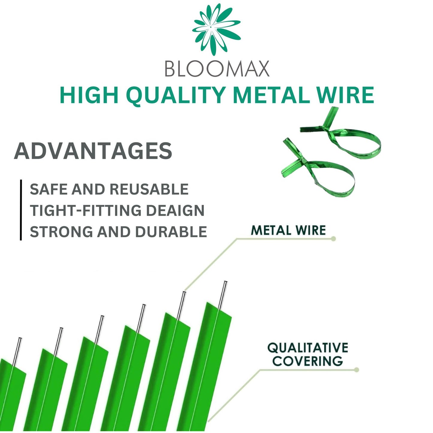 350 Meter Metal Wire Twist Tie, Multi Function Garden Plastic Twist Tie, PE Twist Flexible Plant Ties, Garden Plant Twist Tie Garden Plant Support, Cable Ties, Large Twist Tie Roll