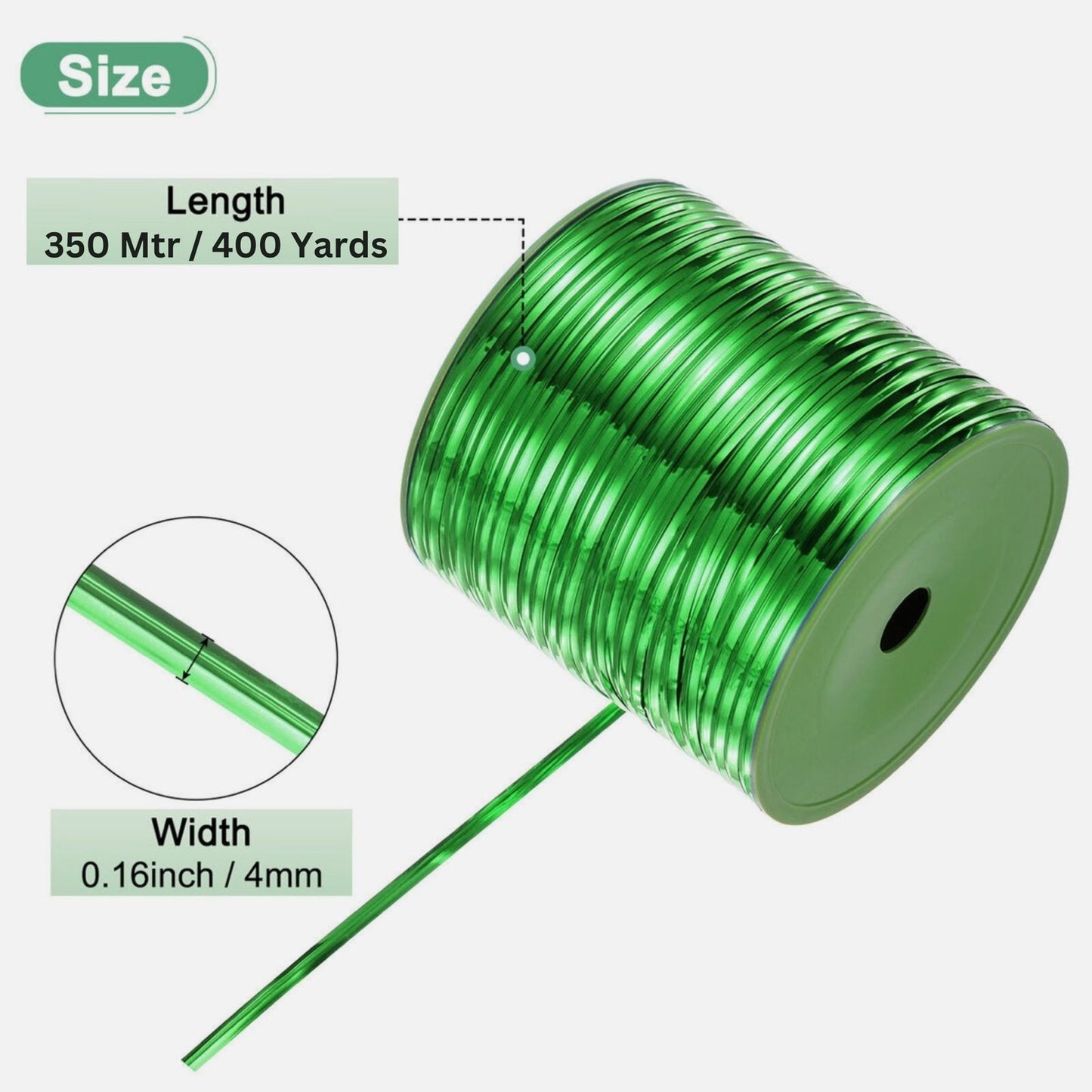 350 Meter Metal Wire Twist Tie, Multi Function Garden Plastic Twist Tie, PE Twist Flexible Plant Ties, Garden Plant Twist Tie Garden Plant Support, Cable Ties, Large Twist Tie Roll