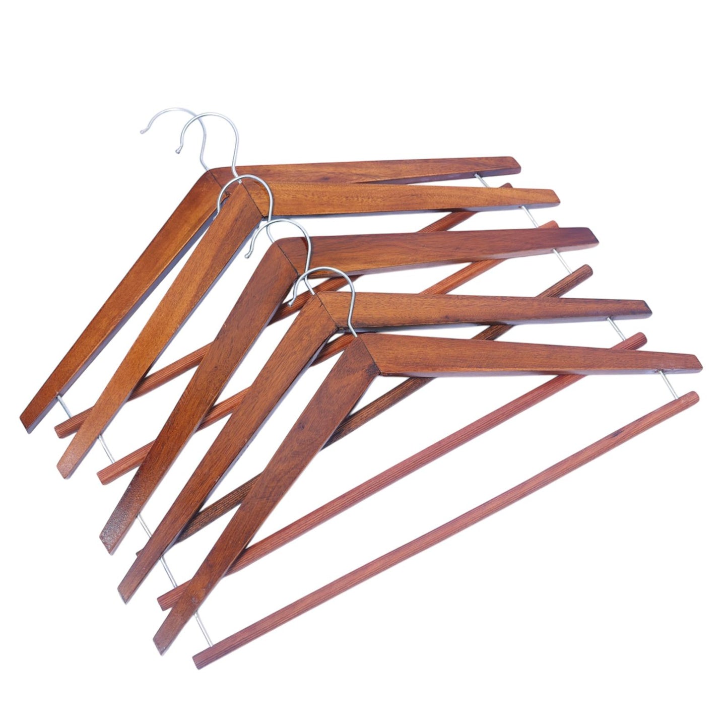 BLOOMAX® Premium Wooden Body Shape Hanger–Elegant Natural Polished Finish | 360° Chrome Hook | Heavy-Duty & Wrinkle-Free Support | Hanger for Coats, Suits, Shirts & Dresses Walnut (Body Shape)
