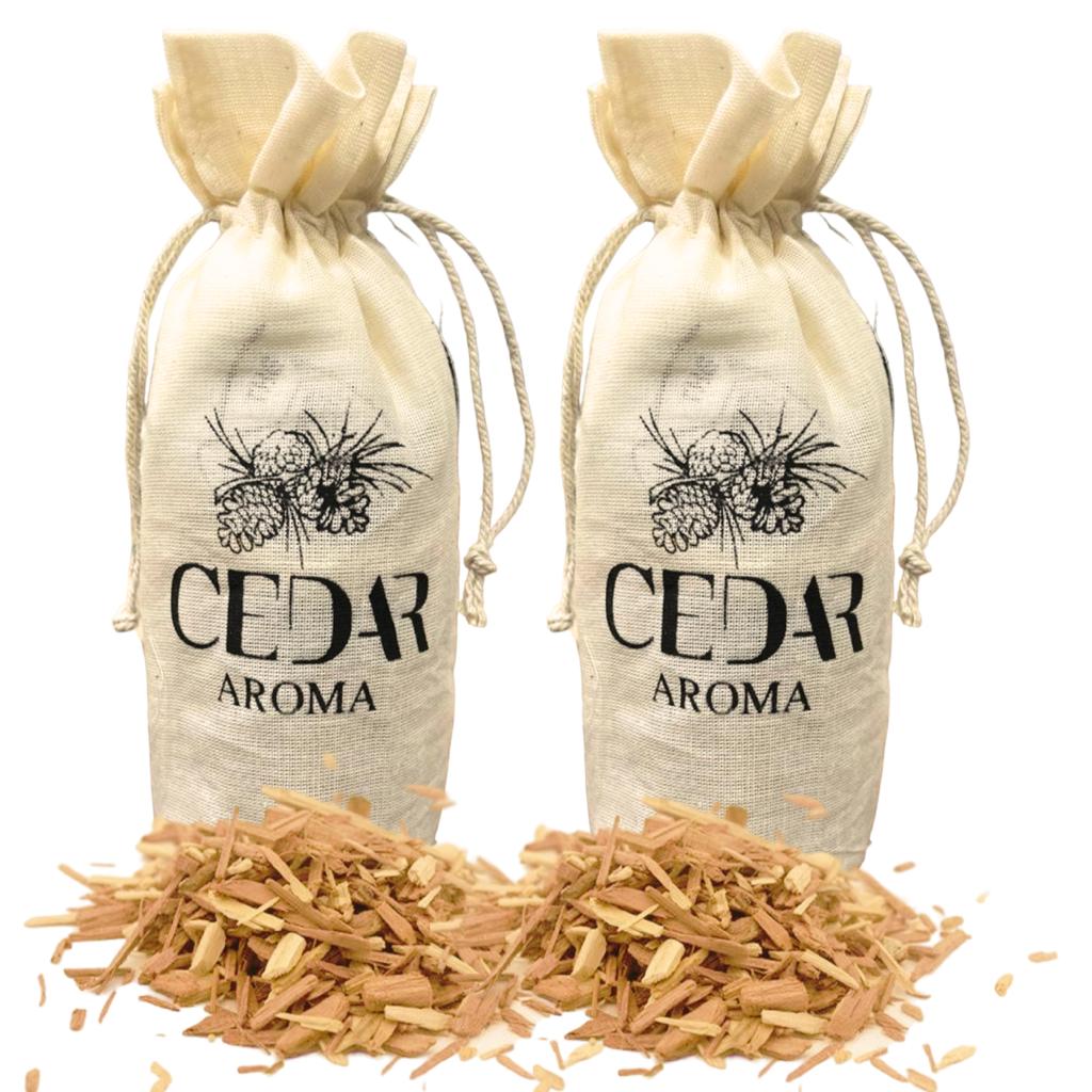 BLOOMAX® Original Natural Cedar Wood Blocks & Cedar Wood Chips Sachets ( Bag )Moth Repellent I Aromatic Cedar Blocks