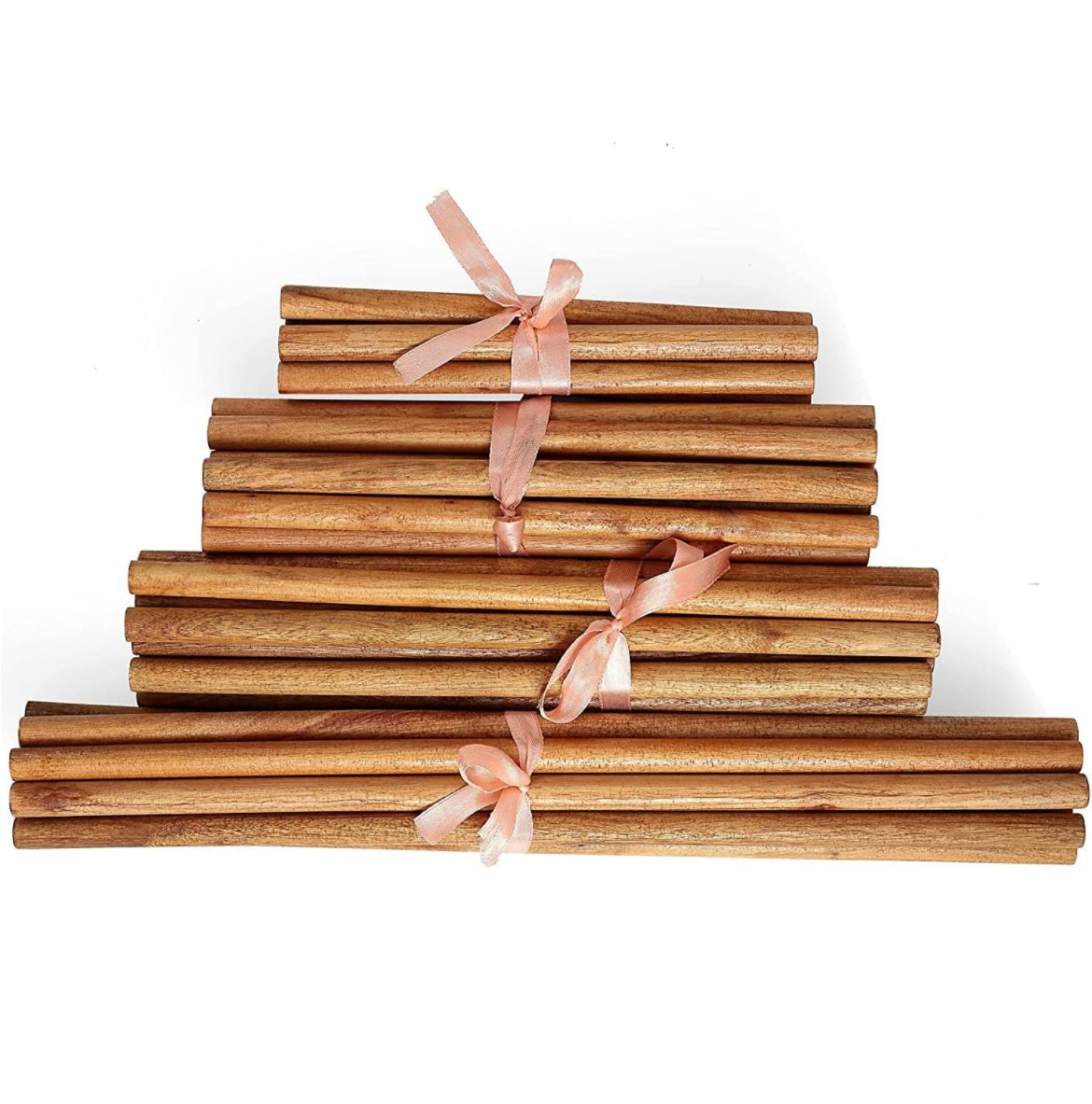Standard Finish Hardwood Dowels, Sanded Smooth, Kiln Dried for Handicraft & Macrame, Painting, Staining, Projects Crafting, DIY & More