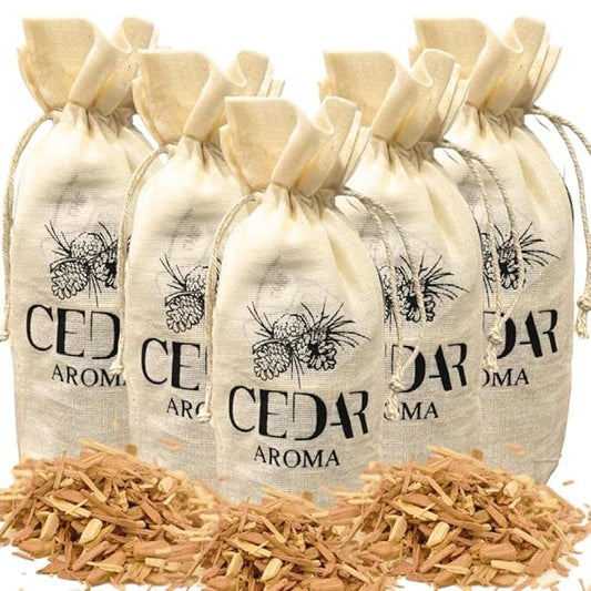 BLOOMAX® Original Himalyan Cedar Sachet Bags, Aromatic Cedar Natural Deodorizer, Fresh Western, 100% Pure Cedar Wood Sachet, Nature's Own Moth Repellant & Odour Free Cedar Wood, Cedar Aroma for Closet Moth Protection, Clothes Shoes Storage