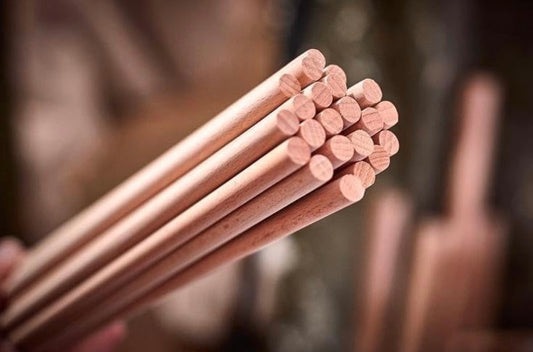 Bloomax “8mm” Wooden Dowels | Rod | Sticks For Art, Crafts, School & College Projects, Handcrafts Natural Hardwood Dowels
