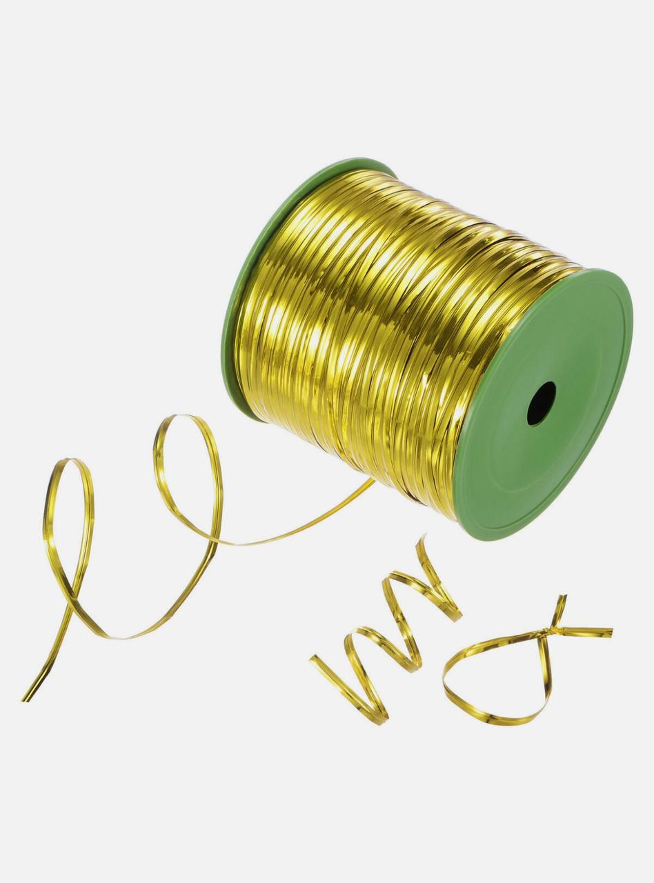 350 Meter Golden Metal Wire Twist Tie, Multi Function Garden Plastic Twist Tie, PE Twist Flexible Plant Ties, Garden Plant Twist Tie Garden Plant Support, Cable Ties, Large Twist Tie Roll  (Golden)