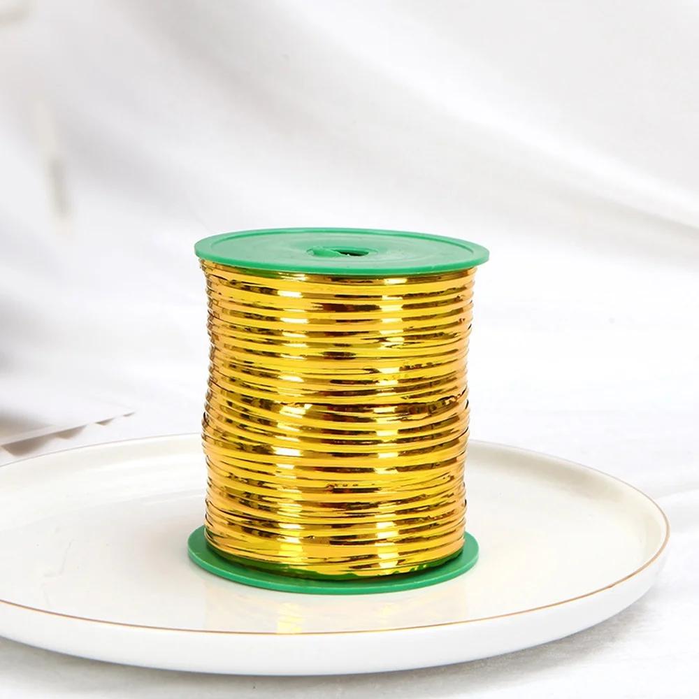 350 Meter Golden Metal Wire Twist Tie, Multi Function Garden Plastic Twist Tie, PE Twist Flexible Plant Ties, Garden Plant Twist Tie Garden Plant Support, Cable Ties, Large Twist Tie Roll  (Golden)