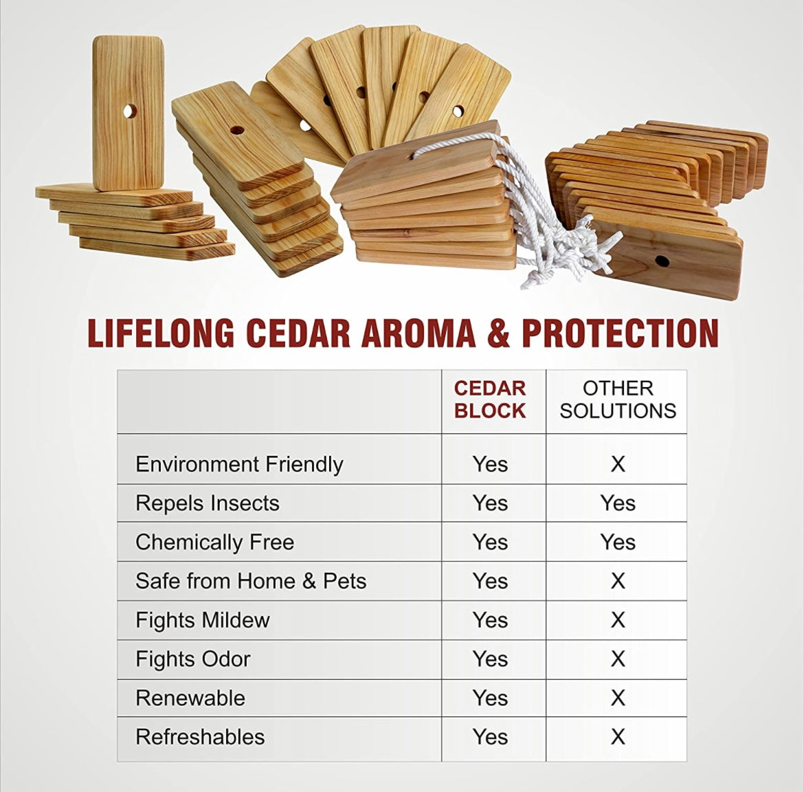 BLOOMAX® Original Natural Cedar Wood Blocks Repellent I Aromatic Cedar  Blocks, Clothes Protection Storage Accessories wardrobes Drawers Freshener